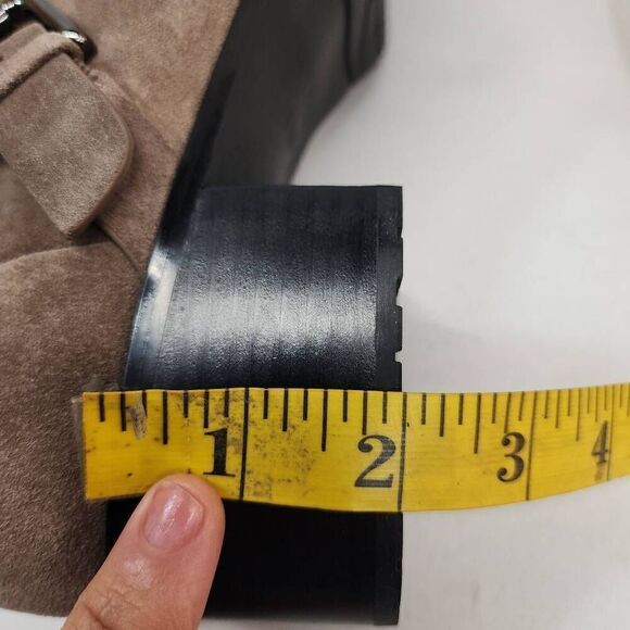 NYDJ Women's Size 11 Parvani Tan Ankle Booties Buckels Suede New - Picture 10 of 11